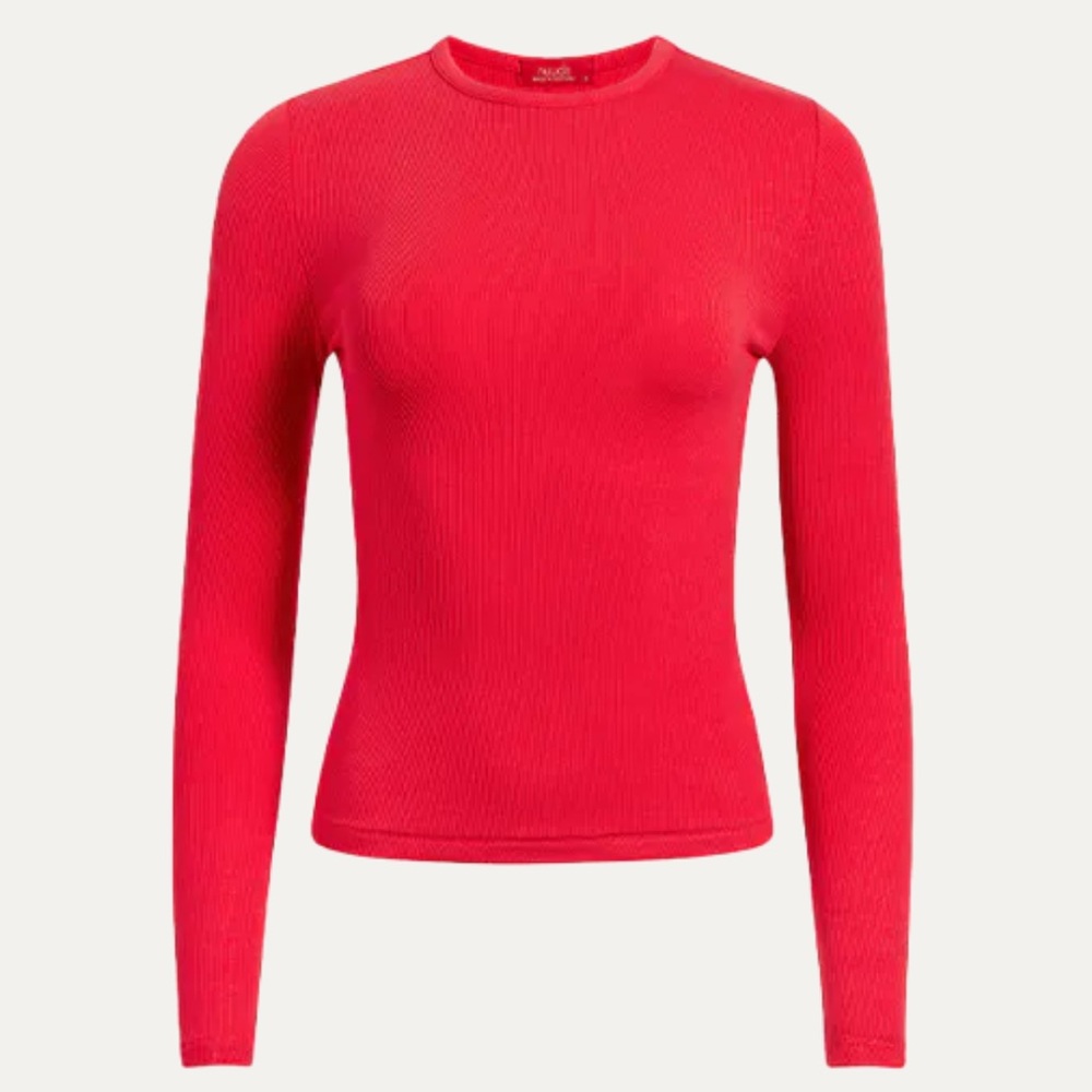 Nuuds | Slinky Rib Shirt, Cherry, L